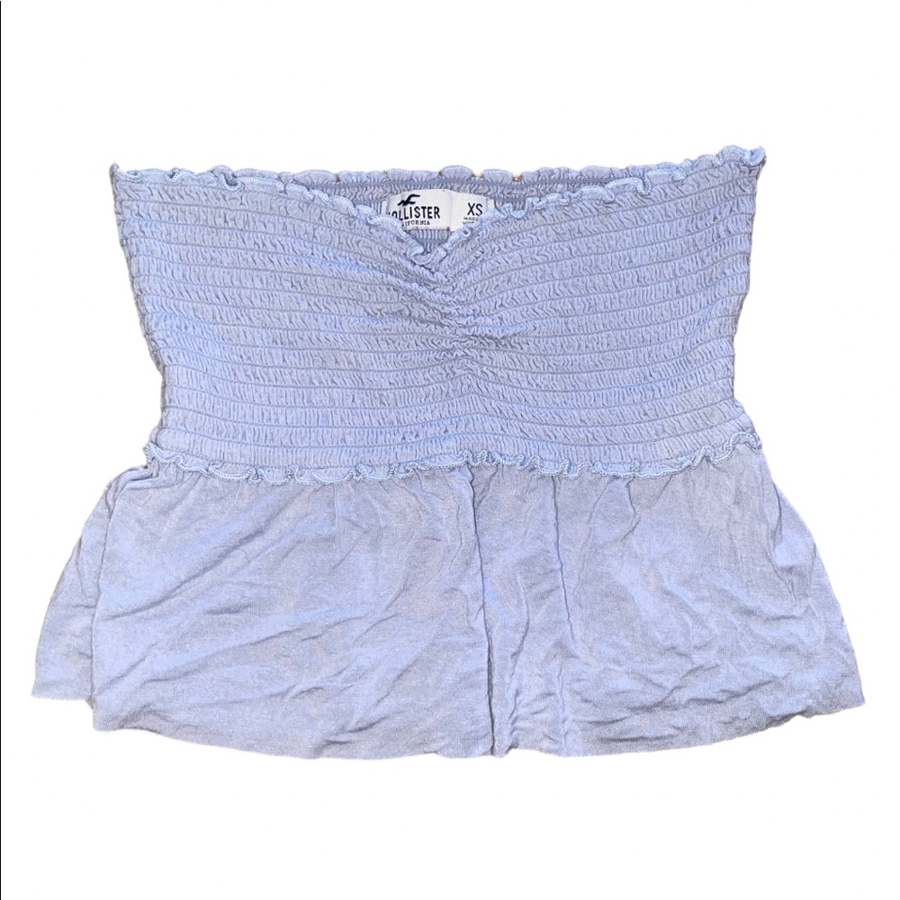 Blue Hollister Tube Top